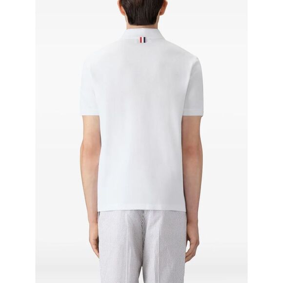 Thom Browne Men Classic Piqué 4-Bar Polo